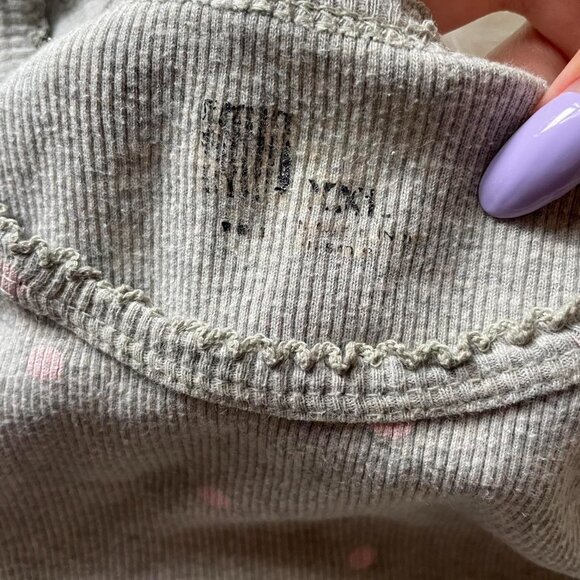 Grey and Pink Polka Dot Tank Top - Picture 5 of 8